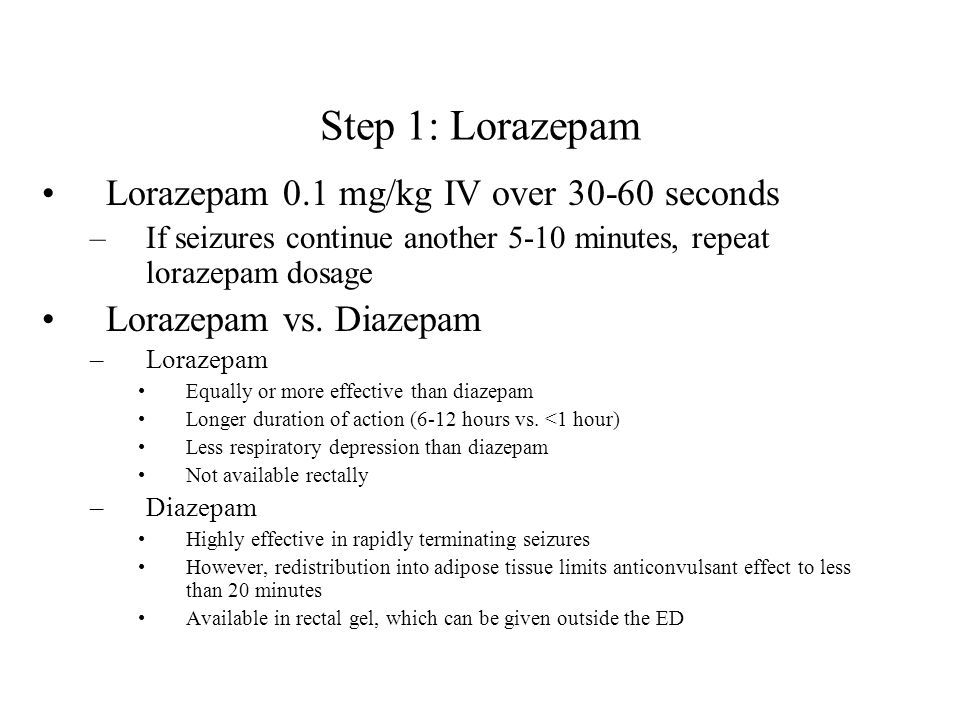 Is diazepam better than lorazepam